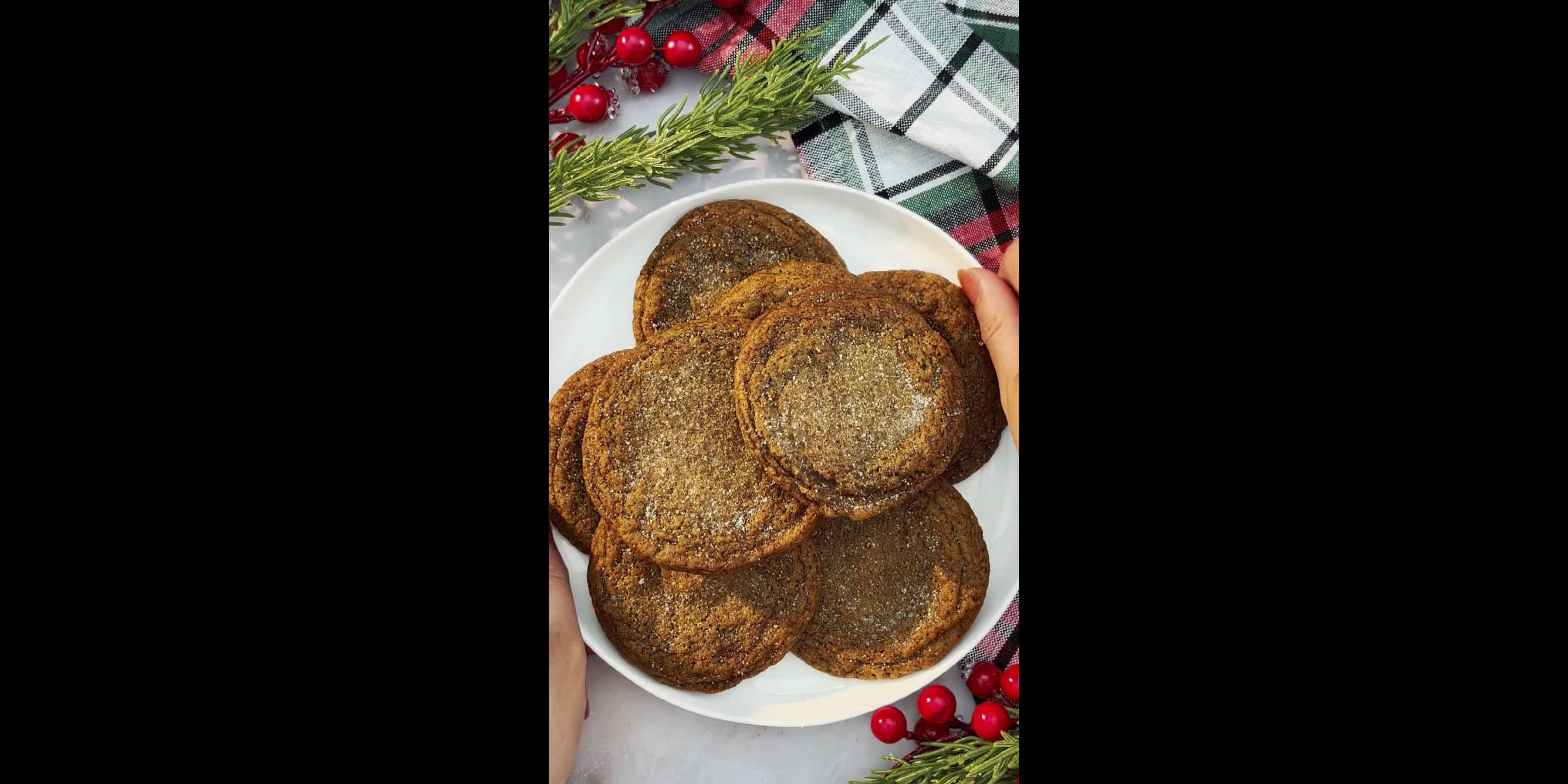 Salted Caramel Ginger-Spiced Crinkle Cookies