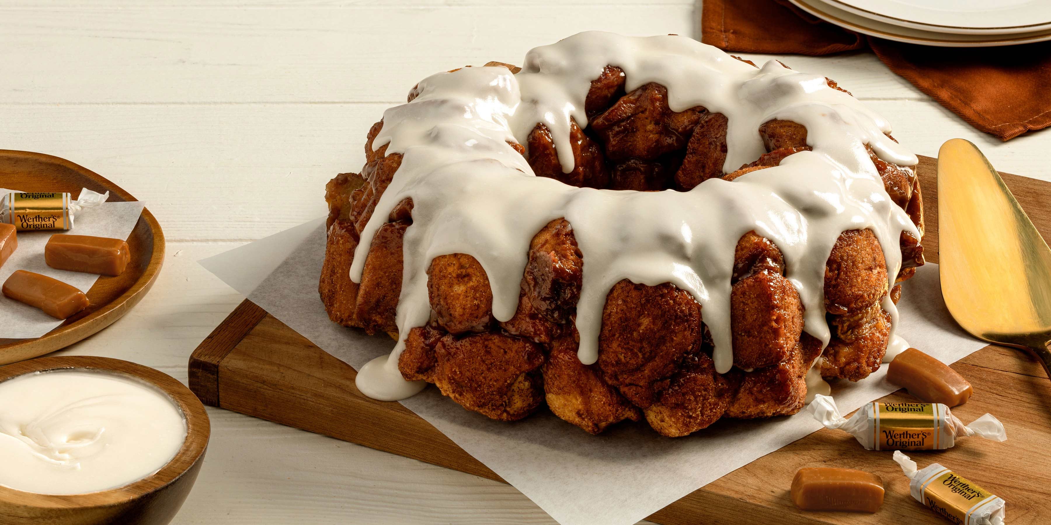 Werther's Original Recipes – Caramel Apple Pull-Apart Bread