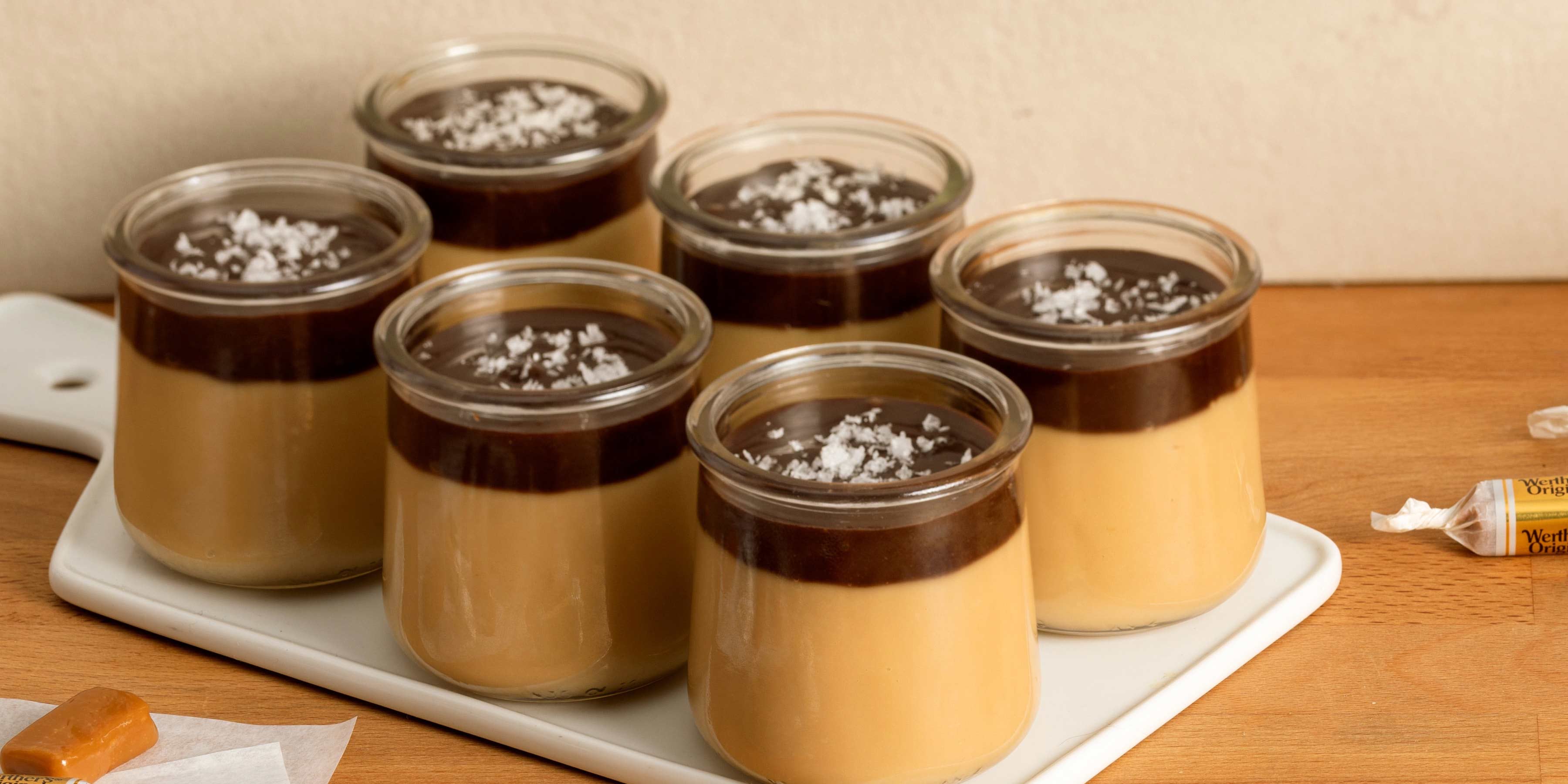 Pudding au caramel sal&eacute;