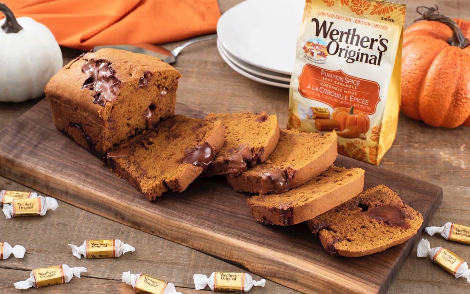 Pain au caramel &agrave; la citrouille &eacute;pic&eacute;e