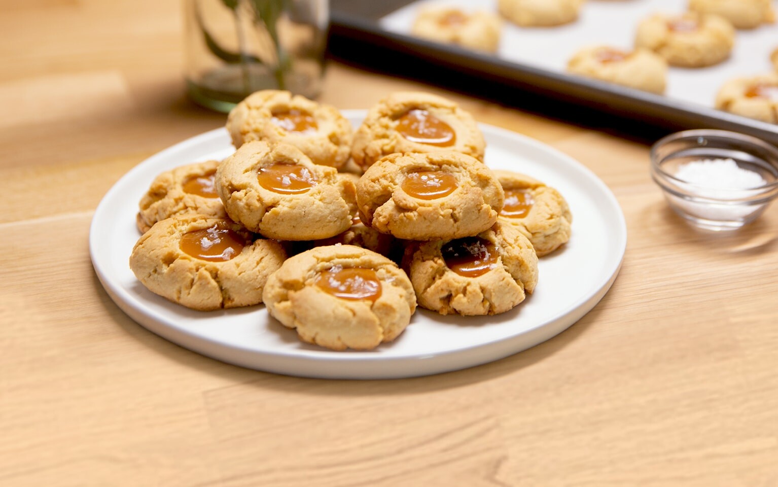 Biscuits sabl&eacute;s au caramel