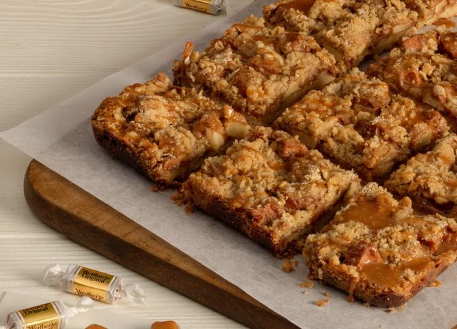Werther’s Original Recipes – Apple Crisp Caramel Butter Bars