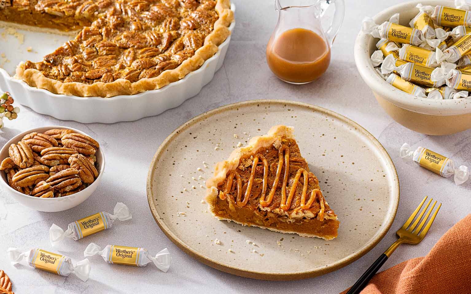 Tarte aux pacanes au caramel
