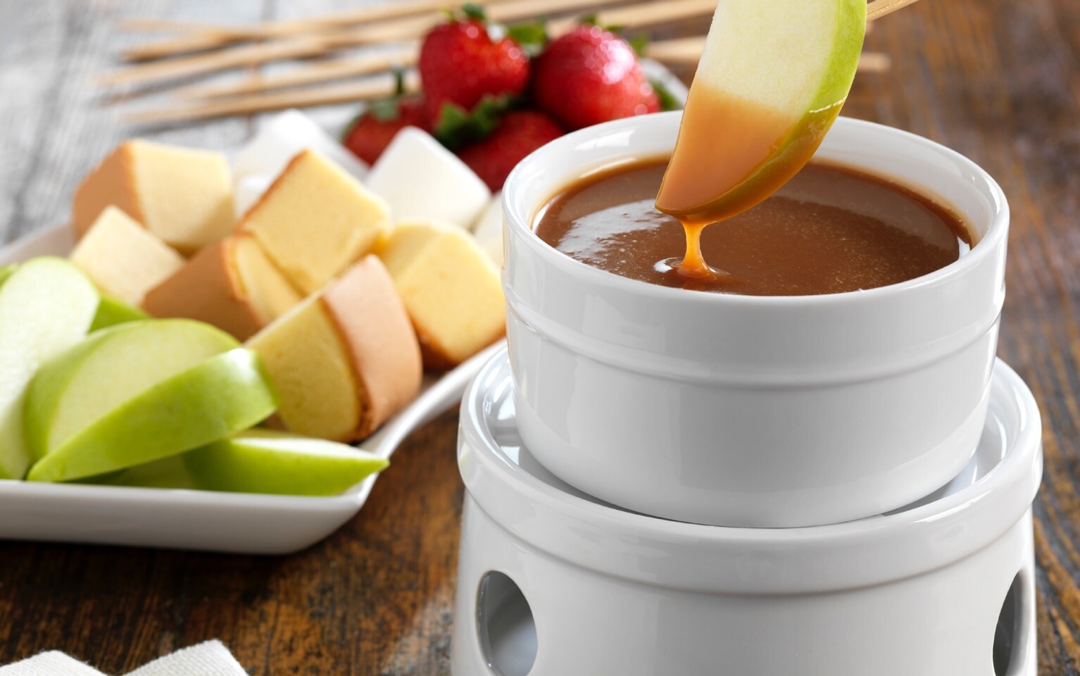 Fondue au caramel