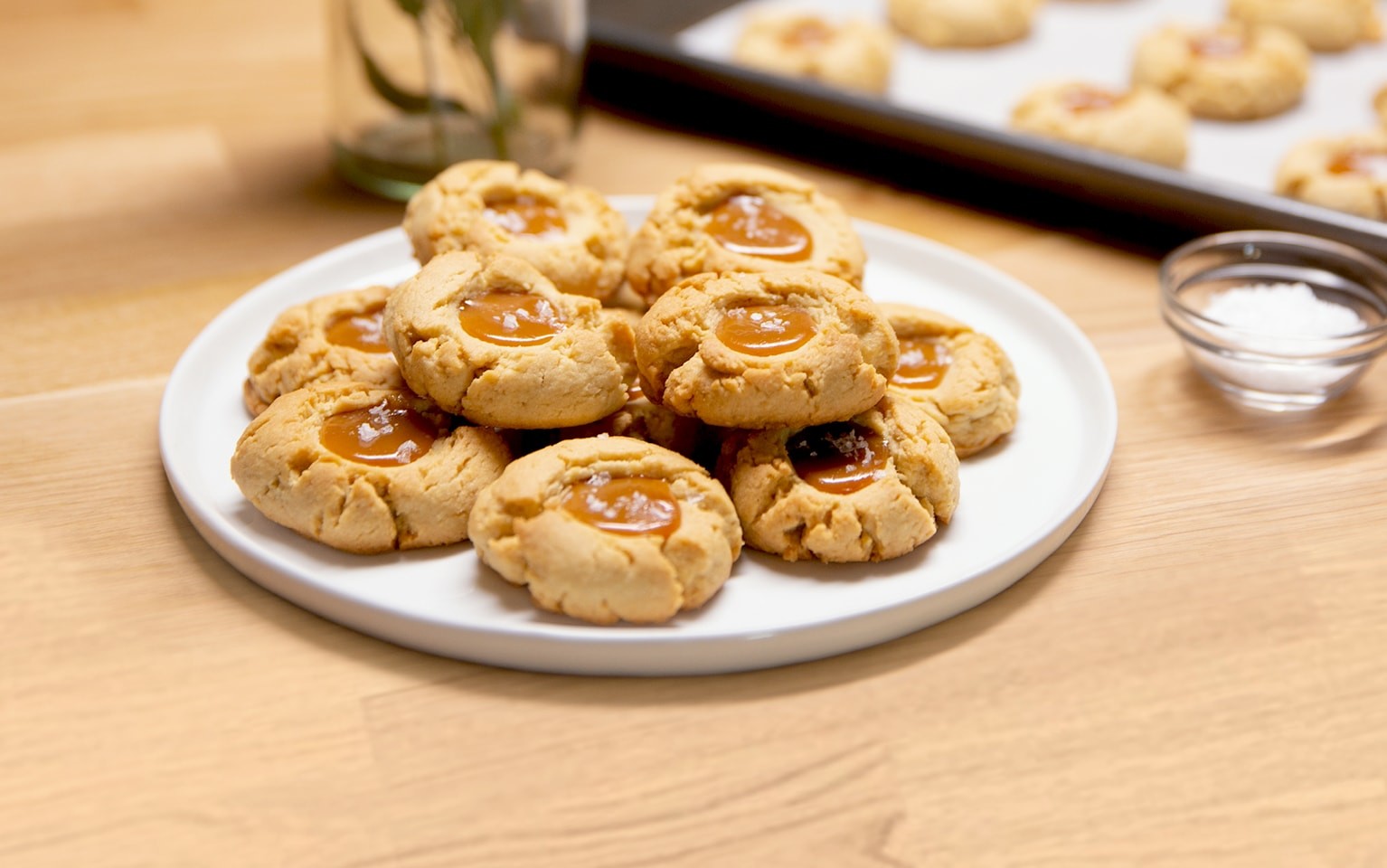 Soft Caramel Almond Cookies