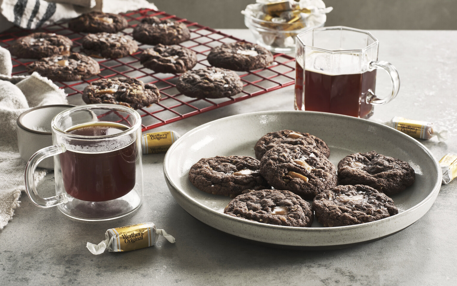Chocolate Caramel Cookies