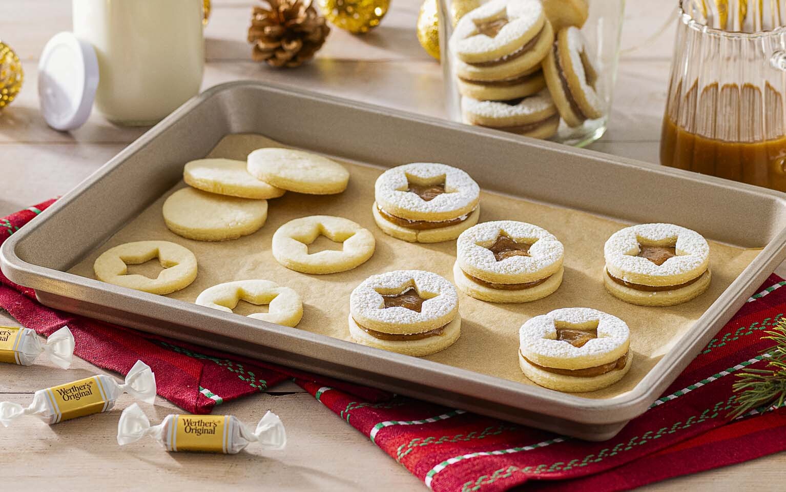 Biscuits sandwichs au caramel