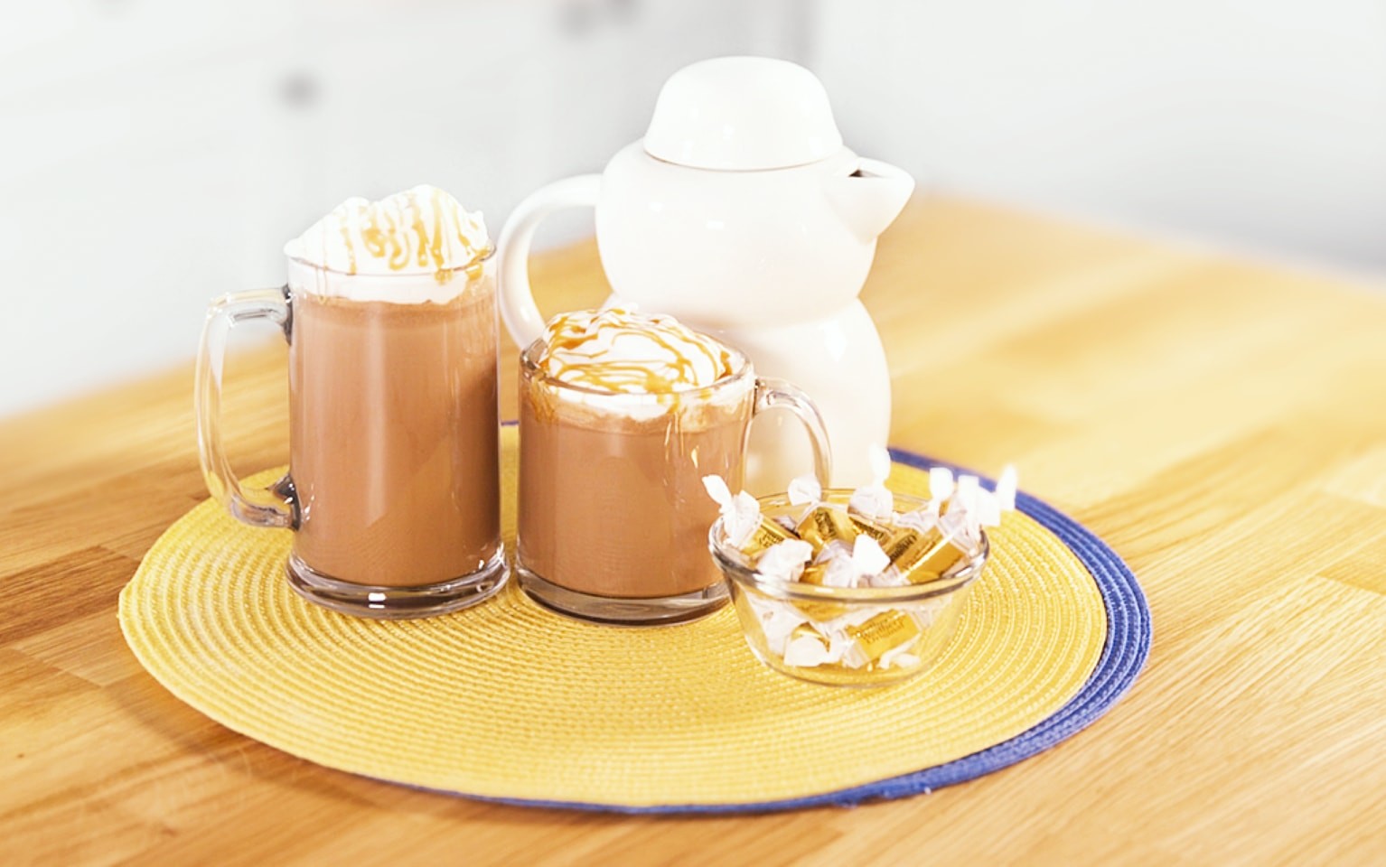 Chocolat chaud au caramel