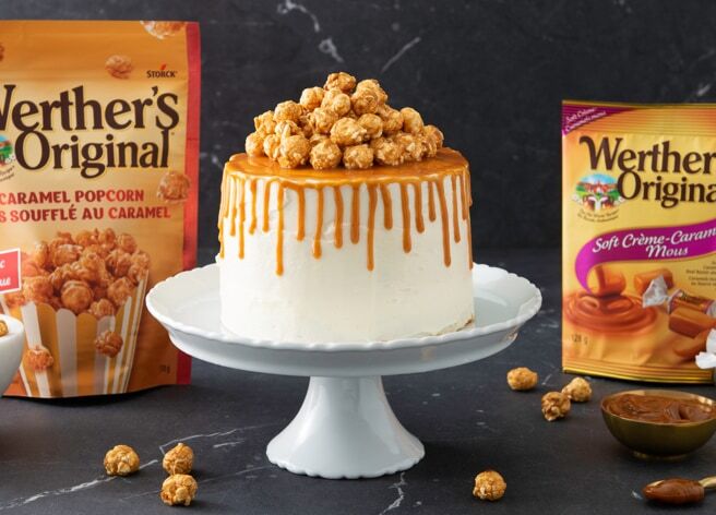 Werther’s Original Recipes – Decadent Caramel Popcorn Cake